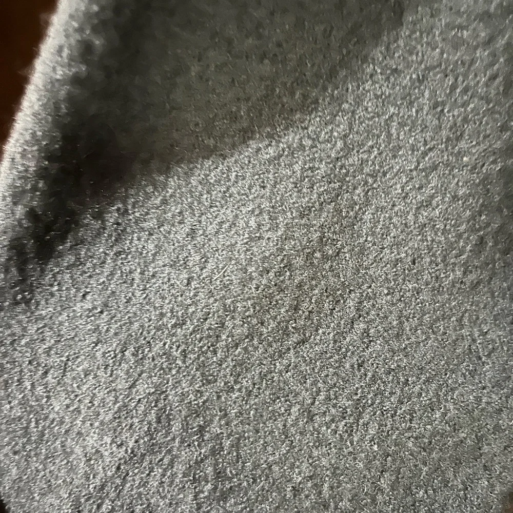 Garnet Hill Charcoal Belted Shawl Collar Coat - Picture 4 of 8